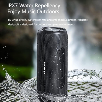 AWEI Y669 Portable Bluetooth Speakers: Wireless, Waterproof Outdoor Speakers, Best Bluetooth Speaker for Beach, Camping, and Hiking - Boombox Quality