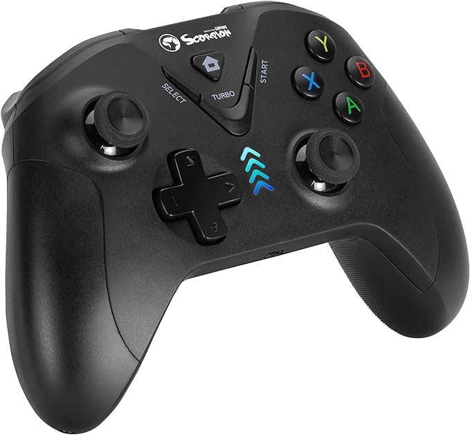 MARVO GT-019 Wired USB Gaming Controller - Dual motors for vibration feedback - Double triggers and analog bumpers - Analog mini sticks with Xbox positioning PC/PS-3