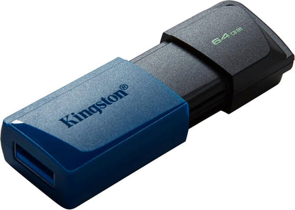 kingston 64GB DT EXODIA M USB3.2 GEN 1 (BLACK + BLUE)