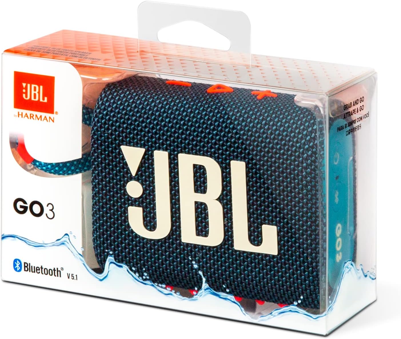 JBL Go 3 Waterproof Bluetooth Wireless Speaker - Multi Color