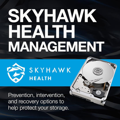 Seagate Skyhawk AI 16TB Video Internal Hard Drive HDD – 3.5 Inch SATA 6Gb/s 256MB Cache for DVR NVR Security Camera System with Drive Health Management and in-House Rescue Services (ST16000VE002)