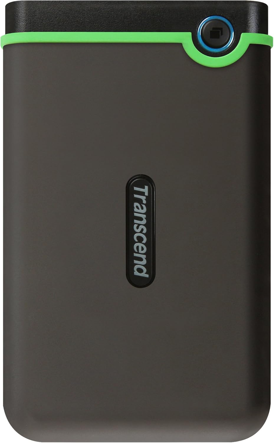 Transcend 4TB StoreJet 25M3S USB 3.1 Portable Hard Drive Rugged, Anti-Shock Resistant, Compact and Lightweight with Lightning-Fast Speeds and a One Touch Backup Button (Iron Grey) TS4TSJ25M3S