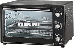 Nikai NET45RCB Electric Oven, 45 Liters - Multi Color