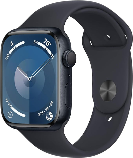 Apple Watch Series 9 [GPS 45mm] Smartwatch with Midnight Aluminum Case with Midnight Sport Band