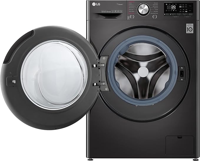 LG Vivace Washing Machine 9/5KG Dryer, with AI DD technology,Black- LG ThinQ™-F4R5VGG2E