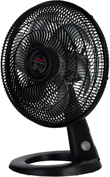 Tefal Silence Force Desk Fan, 16 Inch, 3 Speeds, Black - VG4110EE