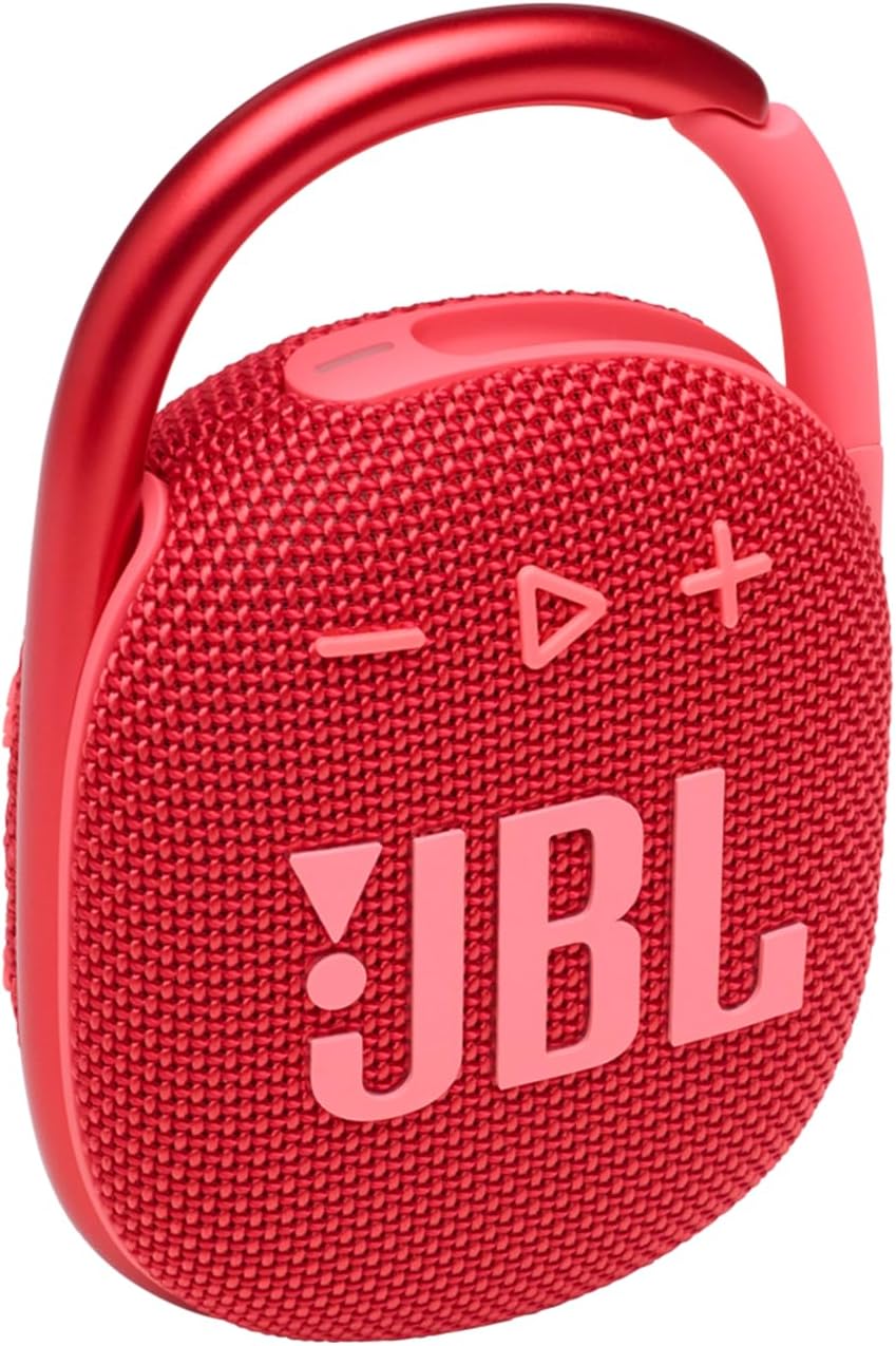 JBL Clip 4 Waterproof Bluetooth Wireless Speaker - Red - T