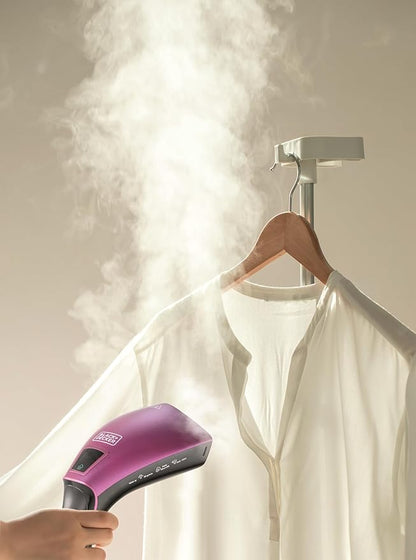 Black & Decker Portable Digital Handheld Garment Steamer 1600W Black HSTD1600-B5-2 Years Official Warranty