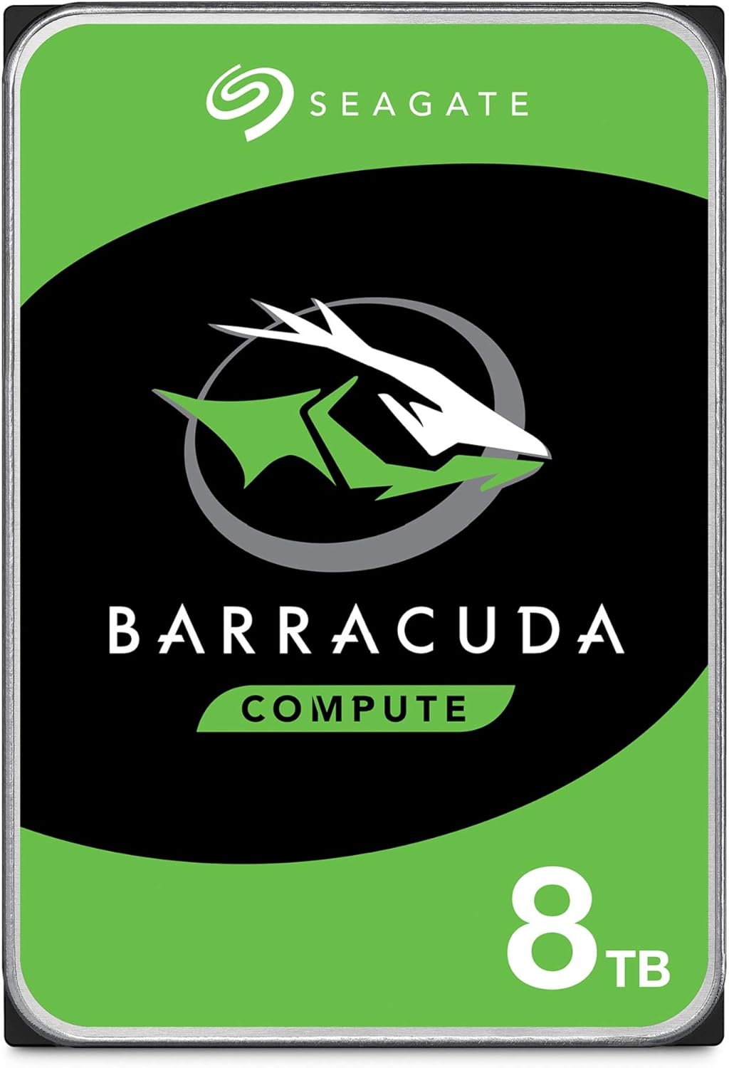 Seagate BarraCuda 8TB Internal Hard Drive HDD – 3.5 Inch SATA 6 Gb/s 5400 RPM 256MB Cache for Computer Desktop PC – Amazon Exclusive - Frustration Free Packaging (ST8000DM004)