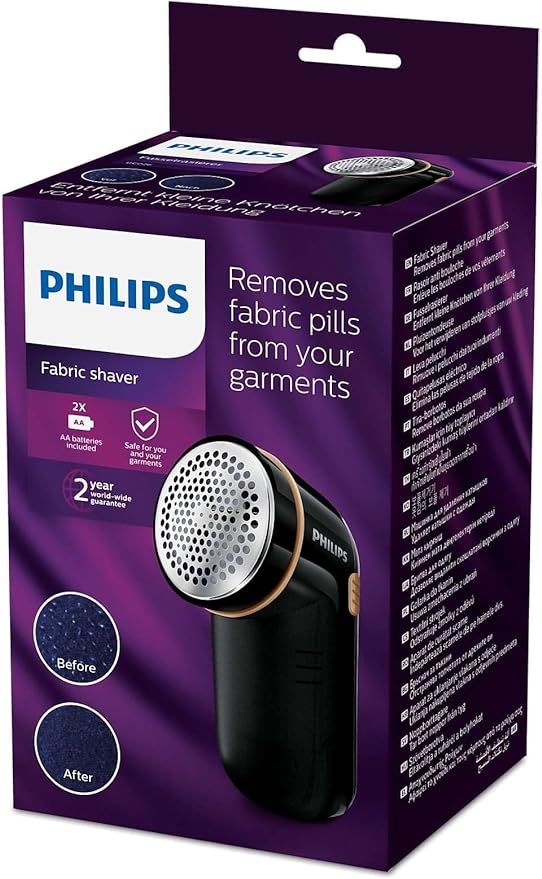 Philips GC026/80 Anti-Pilling and Lint Shaver – Black and Gold