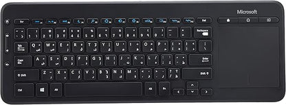 Microsoft N9Z-00019 Microsoft Wireless All -in-one Media Keyboard Black (Arabic Keyboard)