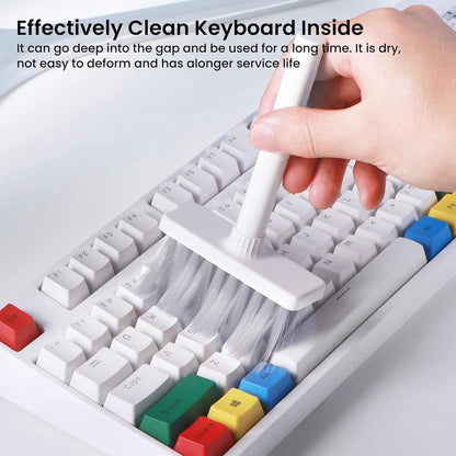 Keyboard & Earphone Cleaner 5 in 1, Multifunctional in-Ear Headphones Cleaning Brush Computer Cleaning Tools Kit Corner Gap Duster Keycap Puller for Laptop Airpods Pro Bluetooth Earphones