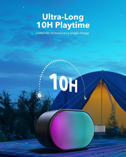 Anker Soundcore Pyro Mini Portable Bluetooth Speaker IPX4 Waterproof Outdoor Speaker, Bluetooth 5.3,6W output power that delivers high-quality sound