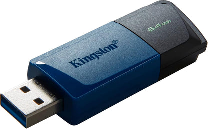 kingston 64GB DT EXODIA M USB3.2 GEN 1 (BLACK + BLUE)