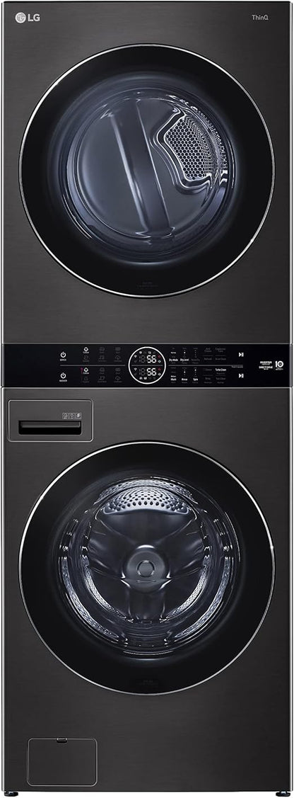 LG WashTower™ With Center Control, 21 /16KG Dryer TurboWash360™,Ready to Dry, Inverter Heat Pump Dryer-FWT2116BS