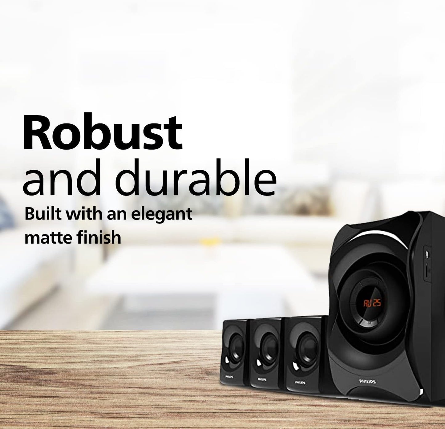 Philips SPA8000B Bluetooth Speakers, Black - T