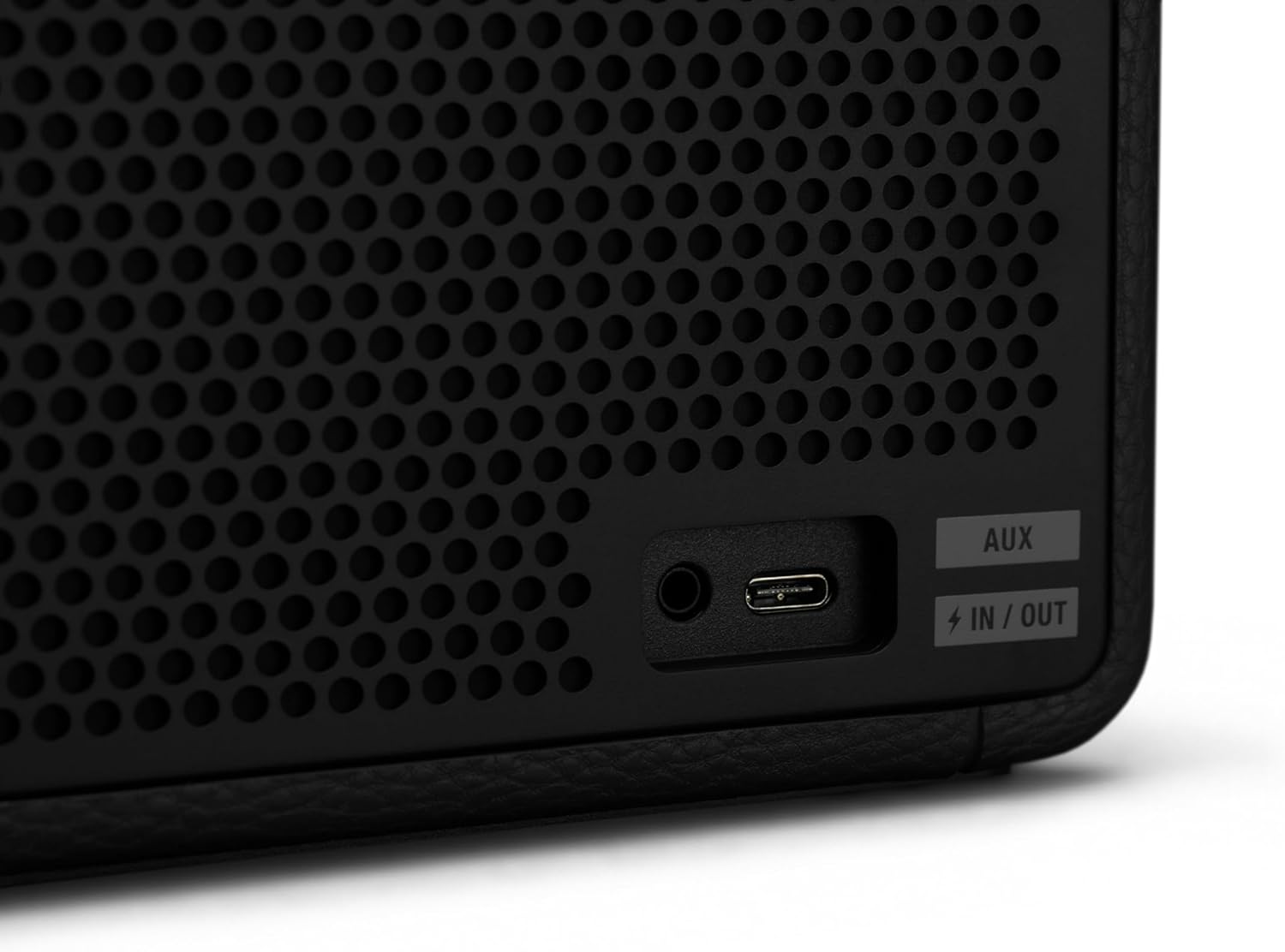 Marshall Middleton Wireless Portable Bluetooth Speaker, Over 20 Hours Portable Playtime, Waterproof IP67 - Black & Brass - T