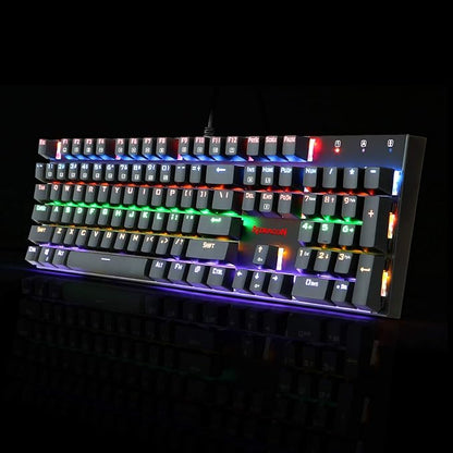 Redragon K565E Rudra Rainbow Mechanical Wired Gaming Keyboard - Blue Switch