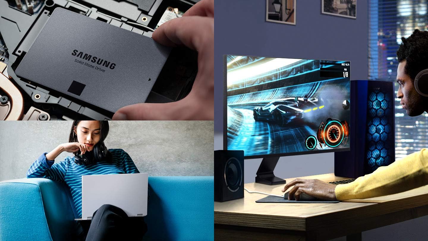 Samsung 1TB 870 QVO Internal SSD - MZ-77Q1T0BW - T