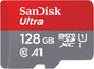 SanDisk Ultra UHS I 128GB MicroSD Card 140MB/s R, for Smartphones, 10 Y Warranty