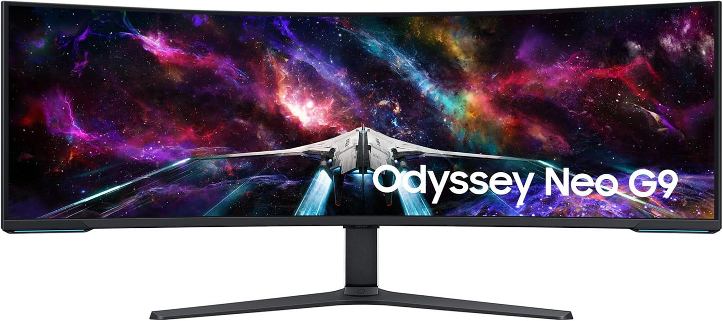 Samsung G95NC Neo 57-Inch Odyssey Curved Gaming Monitor, 240hz Refresh Rate, Dual UHD Monitor, 1ms GTG, Local Warranty