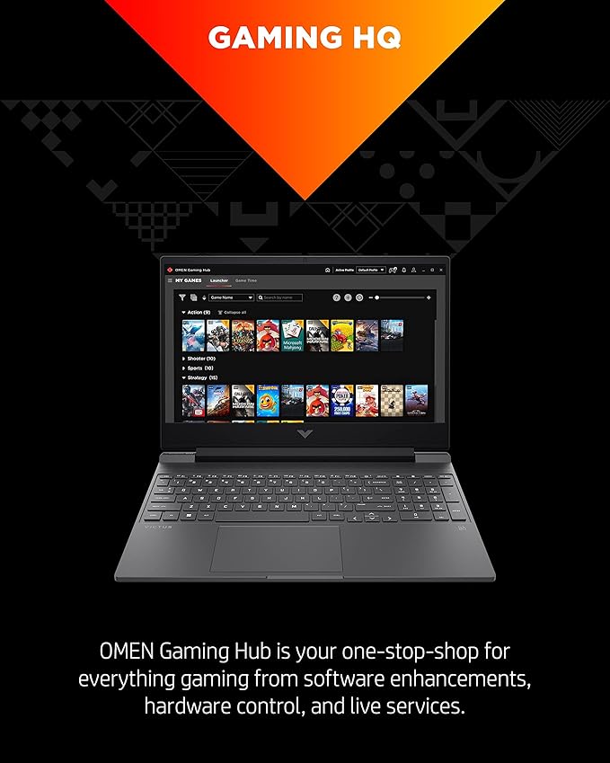 HP Victus 15-fb0028nr Gaming Laptop - Ryzen 7-5800H 8-Cores, 16GB RAM, 512GB SSD, NVIDIA RTX3050Ti 4GB GDDR6 Graphics, 15.6" FHD (1920x1080) IPS 144Hz, Backlit Keyboard, Windows 11- Mica Silver