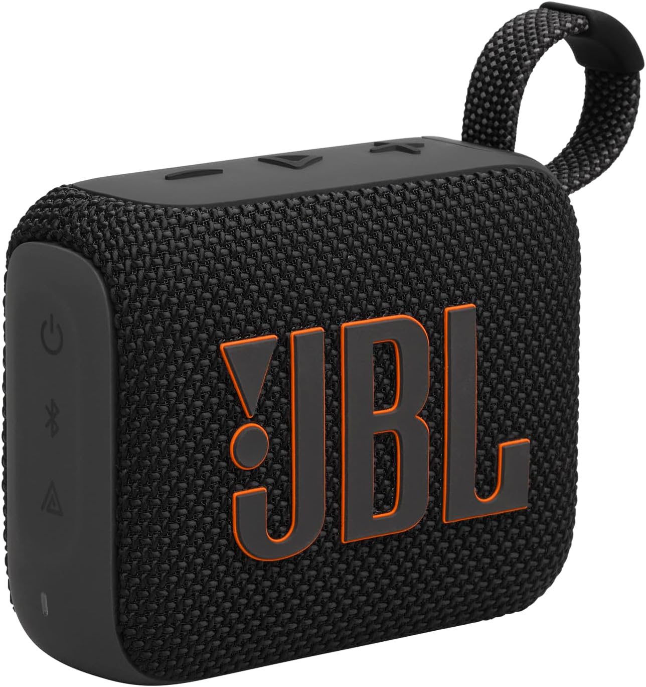 JBL Go 4 - Ultra-Portable, Waterproof and Dustproof Bluetooth Speaker, Big Pro Sound with punchy bass, 7-Hour Built-in Battery, Made in part with recycled materials (Black)