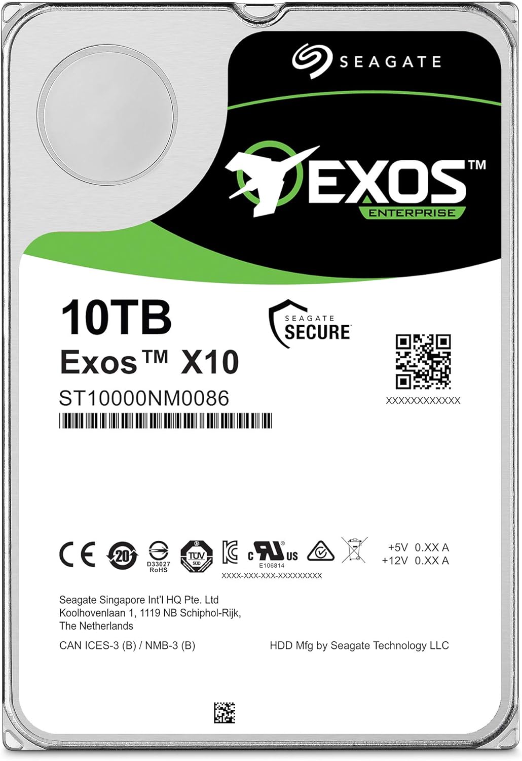 Seagate Enterprise Capacity 3.5 HDD 10TB (Helium) 7200RPM SATA 6Gb/s 256 MB Cache Internal Bare Drive (ST10000NM0016)