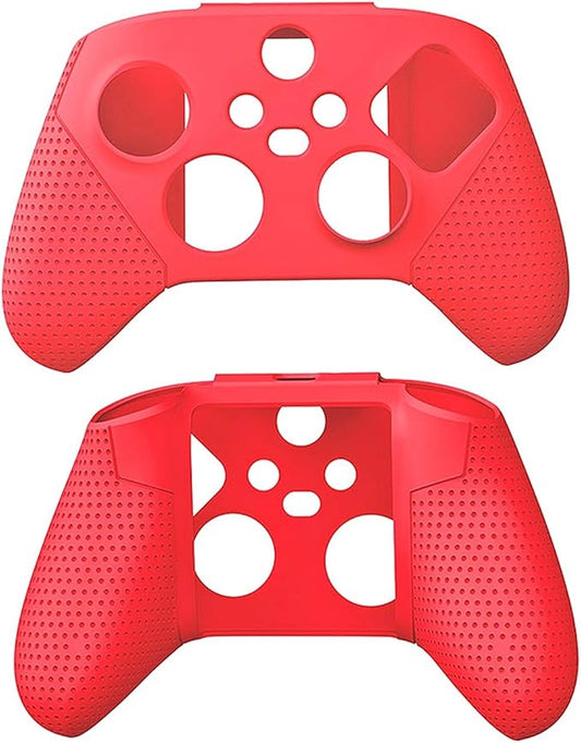 ECHZOVE X-Box Series X/S Controller Silicone Cover Case, X-Box Series X Controller Skin Silicone - Red - T