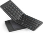 Foldable Bluetooth Keyboard, Portable Wireless Folding Keyboard (BT5.1 x 3), Pocket-Sized & Ultra-Slim, USB-C Rechargeable for iOS, Android, Windows Mac OS Laptop Tablet Smartphone, Black