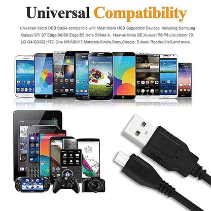 PS4 Controller Charger, 1.8M Micro USB Cable Fast Charging Cable for PS4 Controller/Xbox One/Dual Shock 4/Fire HD/Camera/TV Stick, LG K8V Aristo 5/K40/Phoenix/Escape, Android Charger Cord - T