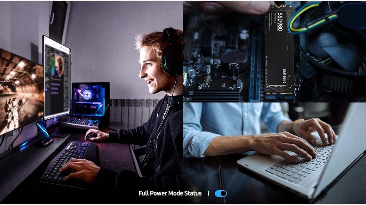 SAMSUNG 980 SSD 1TB PCle 3.0x4, NVMe M.2 2280, Internal Solid State Drive, Storage for PC, Laptops, Gaming and More, HMB Technology, Intelligent Turbowrite, Speeds of up-to 3,500MB/s, MZ-V8V1T0B/AM