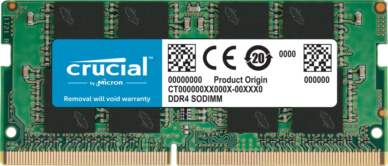 Crucial RAM 16GB DDR4 3200 MHz CL22 Laptop Memory CT16G4SFRA32A - T
