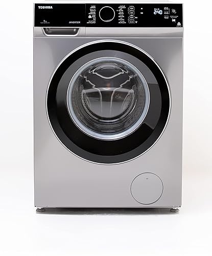 Toshiba- Washing Machine -Atomatic - Silver - 9Kg- Great Waves, 1200RPM - Inverter- TW-BJ100M4E(SK)