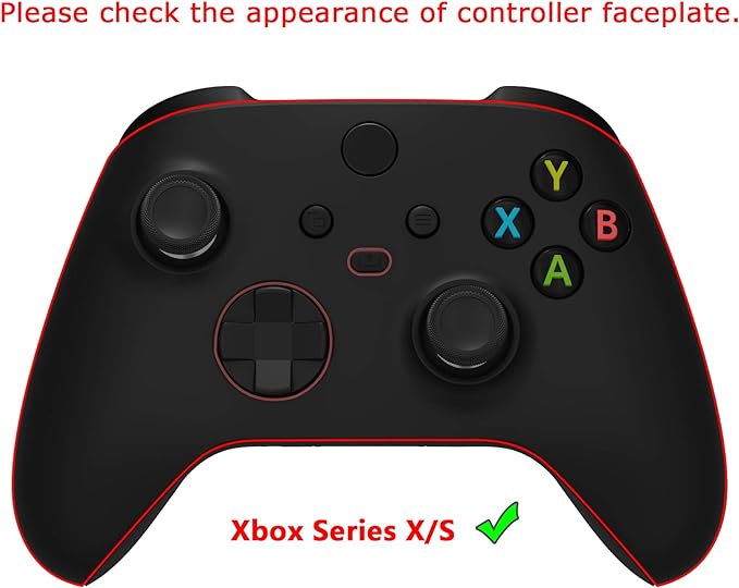 eXtremeRate PlayVital Anti-Skid Sweat-Absorbent Controller Grip for Xbox Series X/S Controller, Professional Textured Soft Rubber Pads Handle Grips for Xbox Series X/S Controller