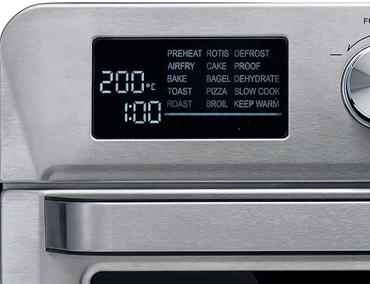 Ariete Airy Fryer 2-In-1, 25L Toaster Oven + 7L Air Fryer, Oven Toaster Grill With Large Capacity, Rotisserie Function, Silver (by De'longhi Group) - T
