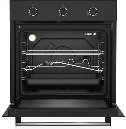 Beko Built-in Gas Oven - 60 cm - Electric Grill - Fan Assisted Cooking - Catalytic Side Walls - Cooling Fan - BBIH12100BC