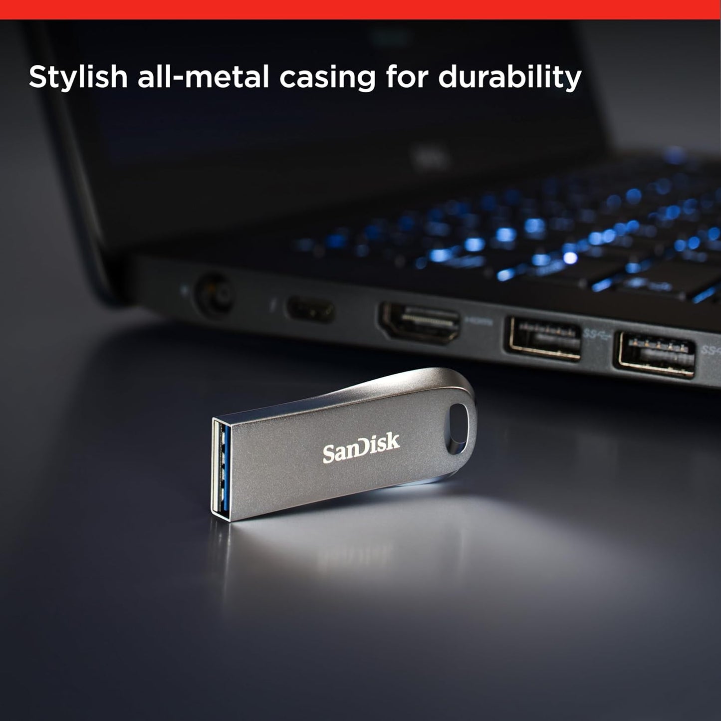 SanDisk Ultra Luxe 64GB, USB 3.1 Flash Drive, 150 MB/s