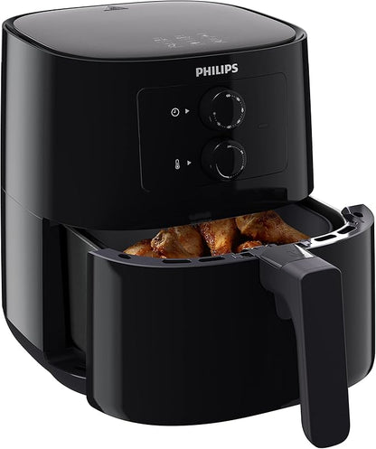 Philips Airfryer L - 1400W, 50Hz, 4.1L, 0.8KGs, Analogue, Rapid Air Technology, Connected with HomeID APP, Black - HD9200 - T