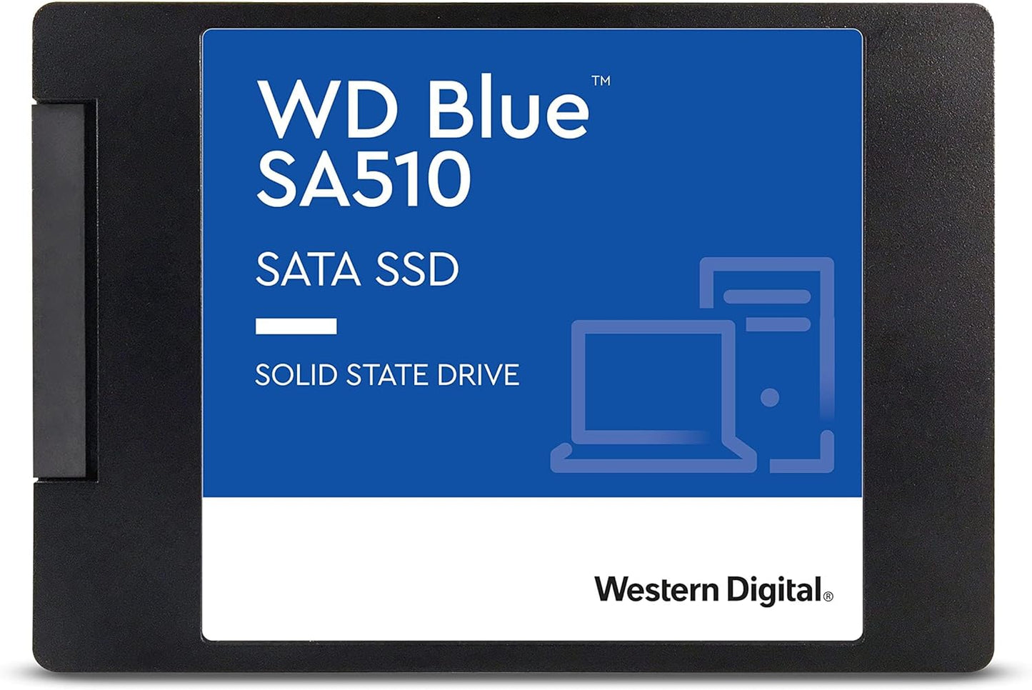 Western Digital 500GB WD Blue SA510 SSD SATA III 6 Gb/s, 2.5”/7mm Cased, Read speed up to 560MB/s, Write speed up to 510MB/s - 5-Year Limited Warranty -WDS500G3B0A