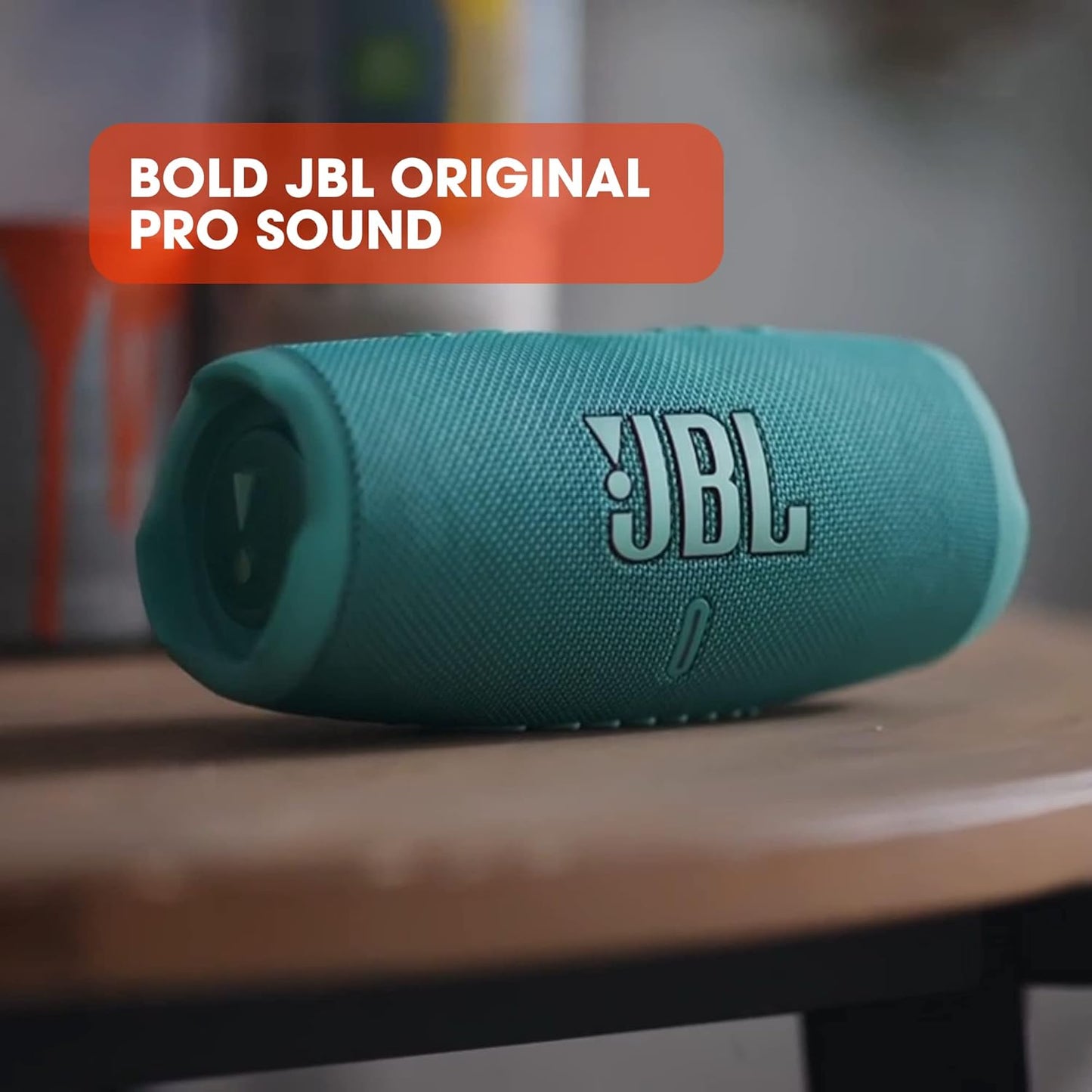 JBL Charge 5 - Portable Bluetooth Speaker with deep bass, IP67 waterproof and dustproof, 20 hours of playtime, built-in powerbank, in teal