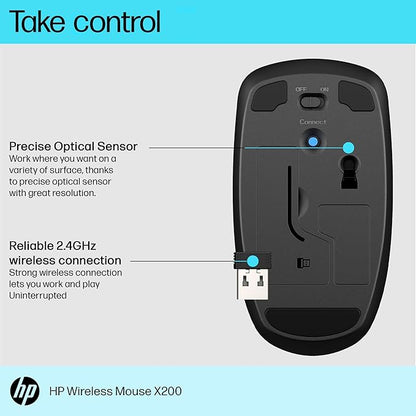 HP Wireless Mouse X200 - Black