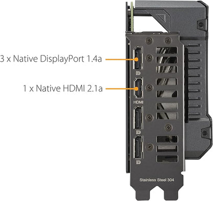 ASUS GeForce RTX 4070 Super 12G TUF Gaming OC Graphics Card - 2580MHz Boost Clock, GDDR6X, PCIe Gen 4, DLSS 3, HDMI 2.1a, 3 x DisplayPort 1.4a (Supports 4K & 8K HDR) - T