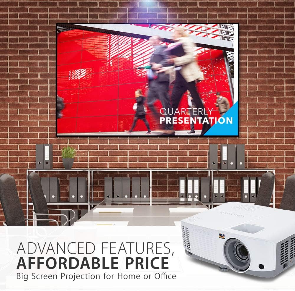 ViewSonic PA503X (1024x768) Resolution,XGA Projector, 3800 Lumens, Image Correction+Vertical Keystone, HDMI, Dual VGA