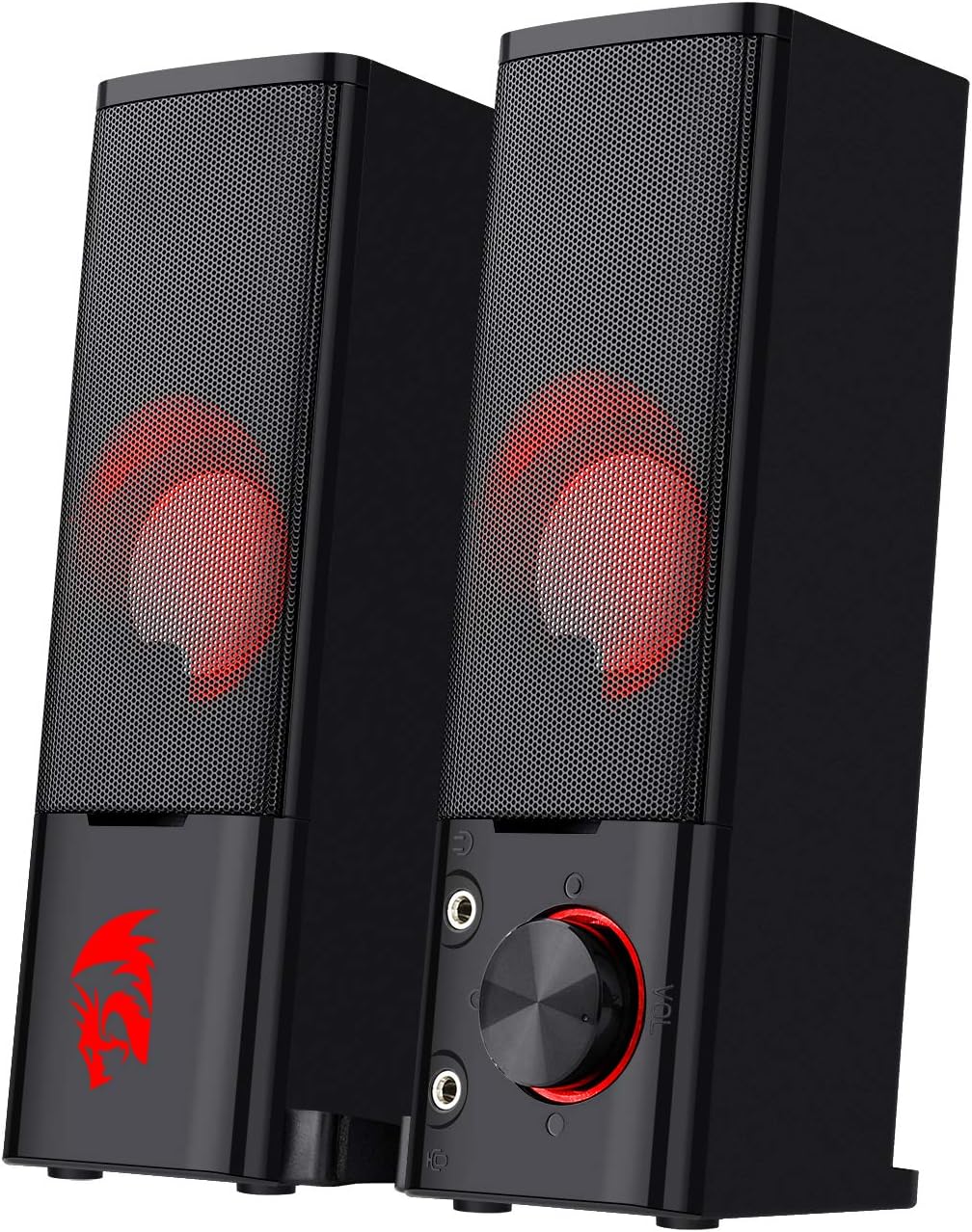 Redragon GS550 Orpheus PC Gaming Speakers, 2.0 Channel Stereo Desktop Computer Sound Bar with Compact Maneuverable Size