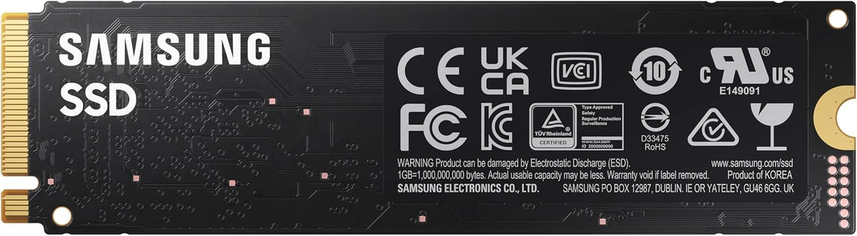 SAMSUNG 980 SSD 1TB PCle 3.0x4, NVMe M.2 2280, Internal Solid State Drive, Storage for PC, Laptops, Gaming and More, HMB Technology, Intelligent Turbowrite, Speeds of up-to 3,500MB/s, MZ-V8V1T0B/AM