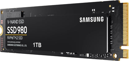SAMSUNG 980 SSD 1TB PCle 3.0x4, NVMe M.2 2280, Internal Solid State Drive, Storage for PC, Laptops, Gaming and More, HMB Technology, Intelligent Turbowrite, Speeds of up-to 3,500MB/s, MZ-V8V1T0B/AM