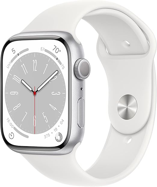 Apple MP6P3LL/A Watch Series 8, 45MM Silver Aluminum Case