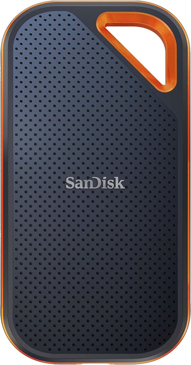 SanDisk Extreme PRO 4TB Portable SSD - Read/Write Speeds up to 2000MB/s, USB 3.2 Gen 2x2, Forged Aluminum Enclosure, 2-meter drop protection and IP55 resistance