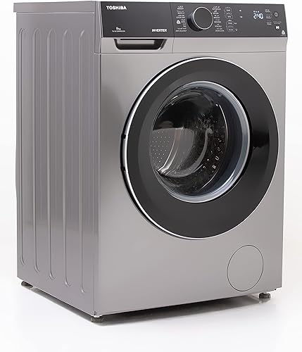 Toshiba- Washing Machine -Atomatic - Silver - 9Kg- Great Waves, 1200RPM - Inverter- TW-BJ100M4E(SK)